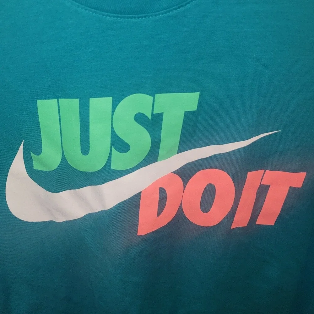 Nike The Nike Tee Just Do It Graphic T-Shirt Mens Size M Green